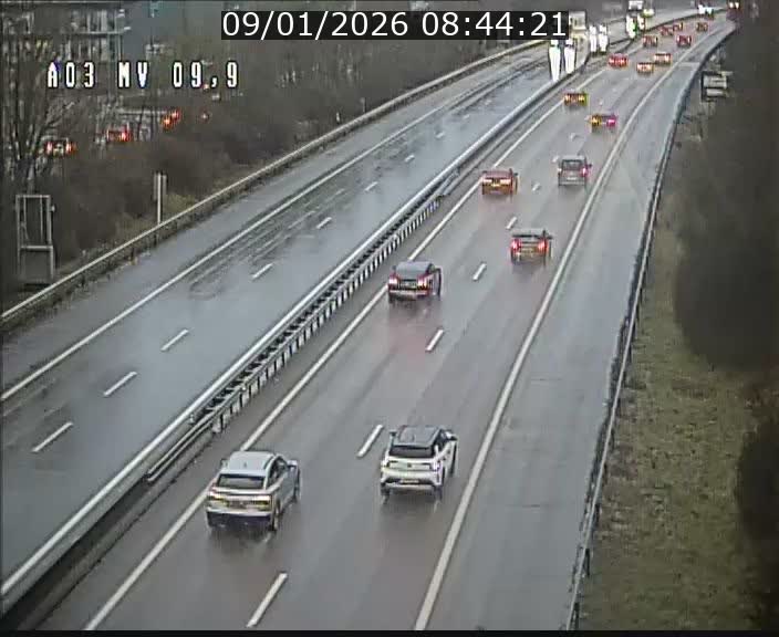Webcam Autoroute à la Croix de Bettembourg - A3 - BK 9.9 - direction Luxembourg-Ville