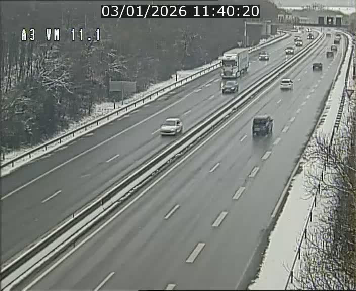 Webcam à la frontière franco-luxembourgeoise, avant la Croix de Bettembourg - BK 11.1 - direction Luxembourg-ville