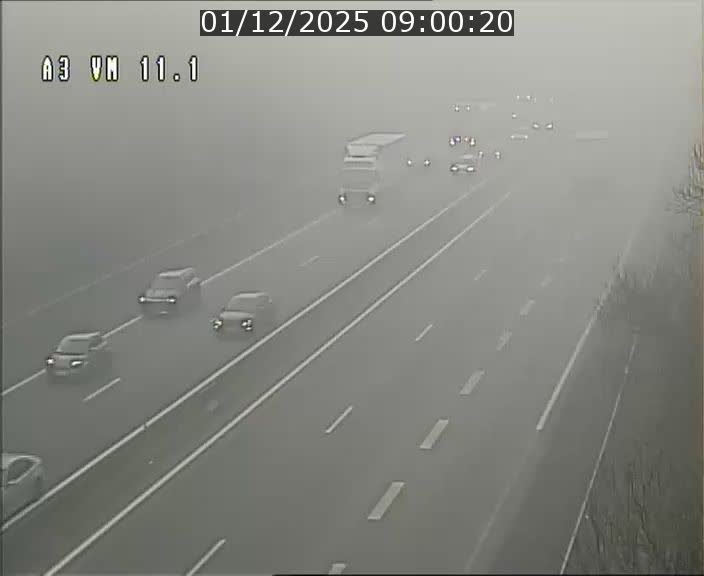 Webcam à la frontière franco-luxembourgeoise, avant la Croix de Bettembourg - BK 11.1 - direction Luxembourg-ville