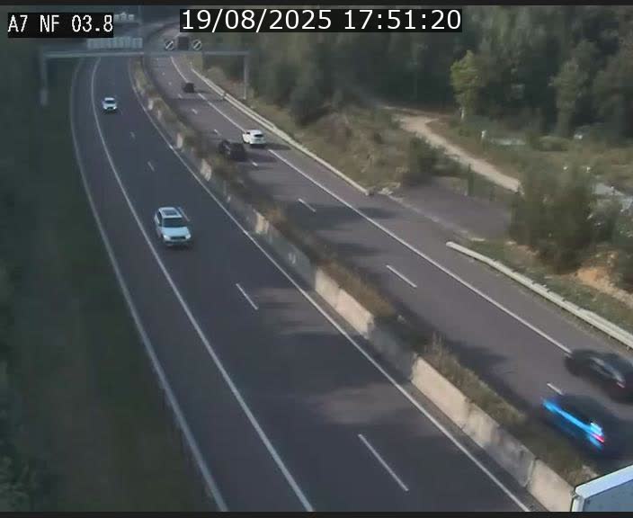 Webcam autoroute A7 au Luxembourg à la sortie du Tunnel Stafelter vers le Nord