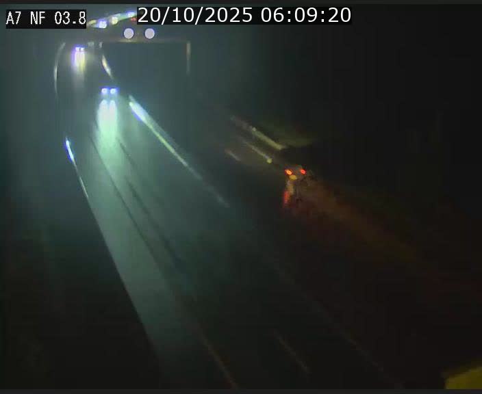 Webcam autoroute A7 au Luxembourg à la sortie du Tunnel Stafelter vers le Nord