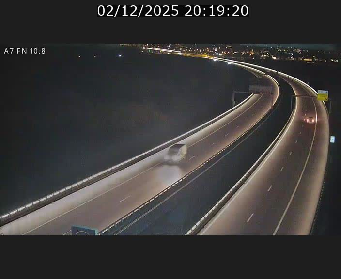 Caméra trafic Luxembourg - A7, Tunnel Gousselerbierg, sortie sud, direction rond-point Lorentzweiler (BK 10.8)