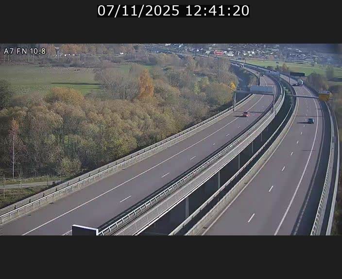 Caméra trafic Luxembourg - A7, Tunnel Gousselerbierg, sortie sud, direction rond-point Lorentzweiler (BK 10.8)