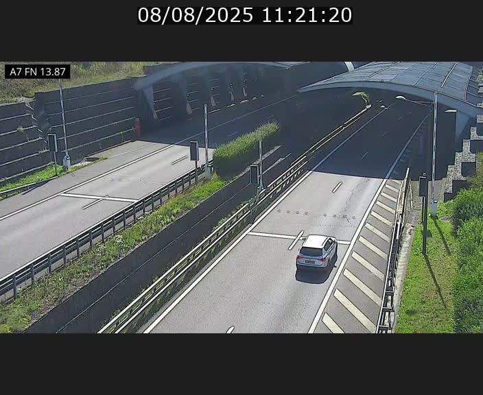 Caméra trafic Luxembourg - A7, Tunnel Gousselerbierg, entrée nord, direction Lorentzweiler