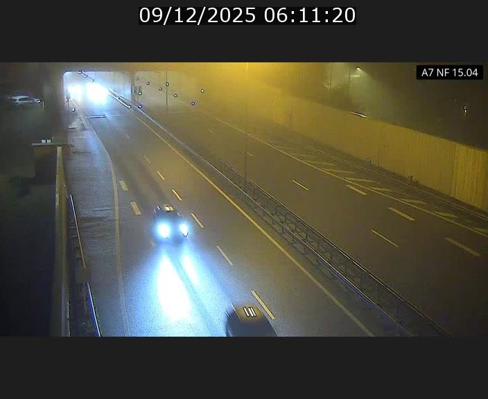 Caméra trafic Luxembourg - A7, Tunnel Mersch, entrée sud, direction Ettelbruck