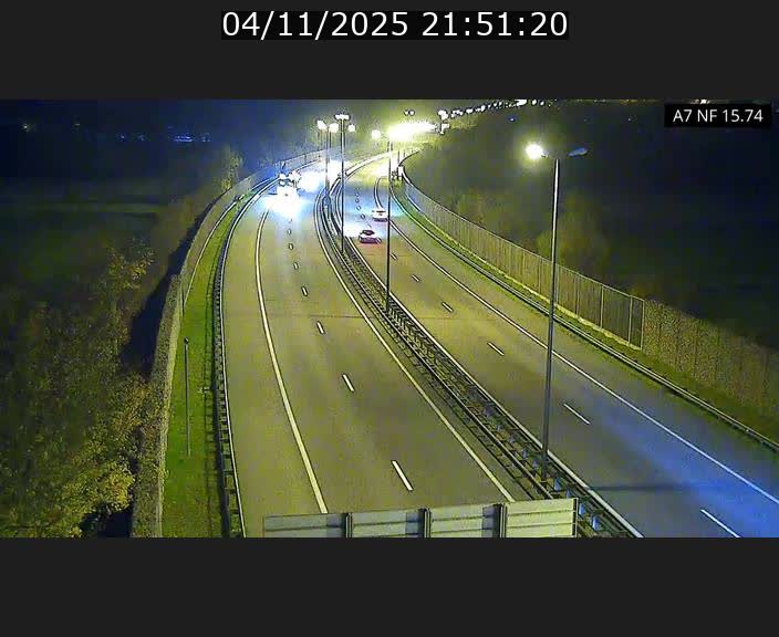 Caméra trafic Luxembourg - A7, Tunnel Mersch, entrée nord, direction Lorentzweiler