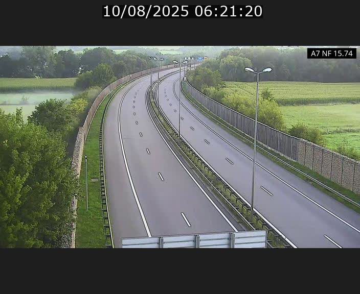Caméra trafic Luxembourg - A7, Tunnel Mersch, entrée nord, direction Lorentzweiler