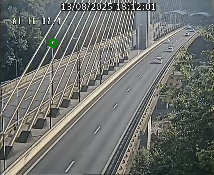 Traffic live webcam Luxembourg Sandweiler - A1 direction Luxembourg-ville - BK 2.4