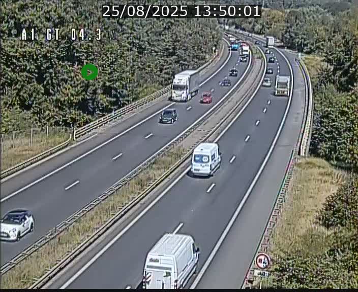 Traffic live webcam Luxembourg Itzig - A1 direction Sandweiler - BK 4.3