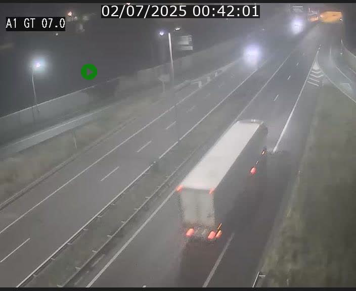 Traffic live webcam Luxembourg Cents - A1 direction Kirchberg - BK 7