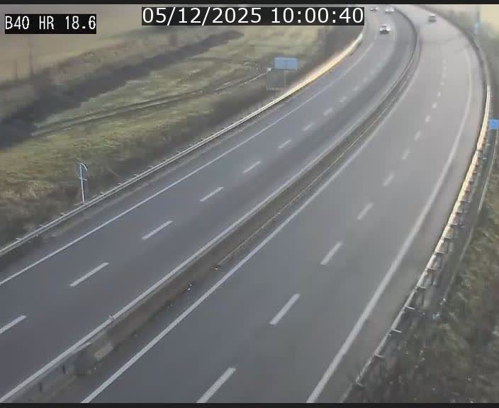 Webcam sur la route de liaison entre Micheville et Esch-Belval à la frontière entre le Luxembourg et la France. Vue orientée vers la Lorraine.