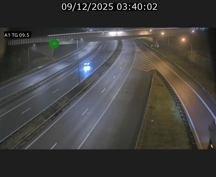 Traffic live webcam Luxembourg Jonction Grünewald - A1 direction Luxembourg-ville - BK 9.5