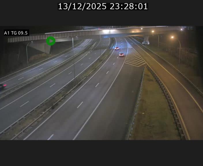Traffic live webcam Luxembourg Jonction Grünewald - A1 direction Luxembourg-ville - BK 9.5
