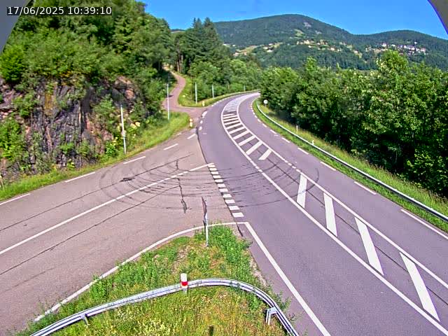 Caméra autoroute France - N66, col du Bussang direction Remiremont