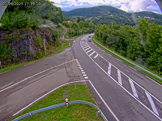 Caméra autoroute France - N66, col du Bussang direction Remiremont