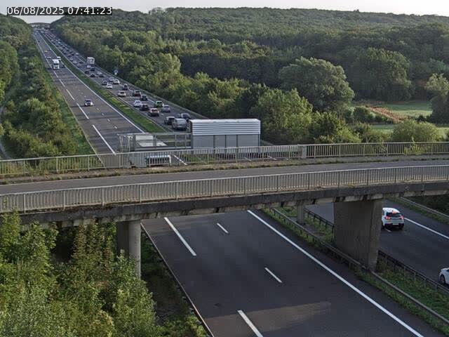 Caméra autoroute France - A31, Zoufftgen direction Luxembourg-ville, à la frontière entre la France et le Luxembourg