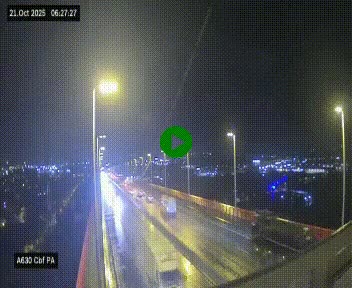 Webcam autoroute sur le périphérique de Bordeaux (A630) au nord de la ville. Caméra située sur le Pont d'Aquitaine.