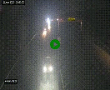 Webcam autoroute A63 en périphérie de Bordeaux au sud-est de la ville, en provenance du bassin d'Arcachon. Vue orientée vers Bordeaux