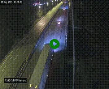 Webcam sur le périphérique de Bordeaux à l'est de la ville. Caméra située sur le Pont Mitterand sur la N230