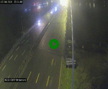 Webcam sur le périphérique de Bordeaux à l'est de la ville. Caméra située sur le Pont Mitterand sur la N230