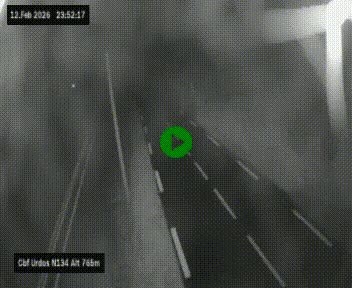 Webcam dans les Pyrénées Atlantique au niveau du col d'Urdos et du fort du Pourtalet sur la N134, en direction du Col et du tunnel du Somport, à 765 mètres d'altitude