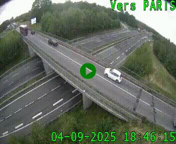 Clone of Caméra routière sur l'autoroute A20 au nord de Limoges, à la jonction avec la N520. Vue orientée vers Paris