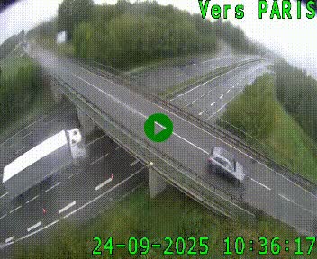 Clone of Caméra routière sur l'autoroute A20 au nord de Limoges, à la jonction avec la N520. Vue orientée vers Paris