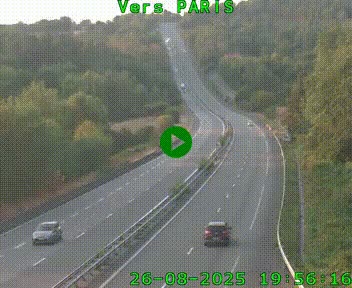 Caméra routière sur l'autoroute A20 à Bessines-sur-Gartempe. Vue orientée vers Paris