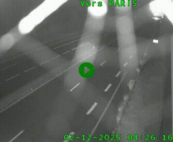 Caméra routière sur l'autoroute A20 à Saint-Hilaire-Bonneval, au sud de Limoges. Vue orientée vers Paris