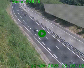 Caméra routière sur l'autoroute A20 à Saint-Pardoux-l'Ortigier, à la jonction avec l'A89. Vue orientée vers Paris