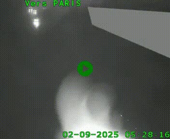 Caméra routière sur l'autoroute A20 à Saint-Pardoux-l'Ortigier, à la jonction avec l'A89. Vue orientée vers Paris