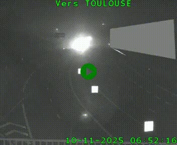 Caméra routière sur l'autoroute A20 à Noailles, en périphérie de Brive-la-Gaillarde. Vue orientée vers Toulouse