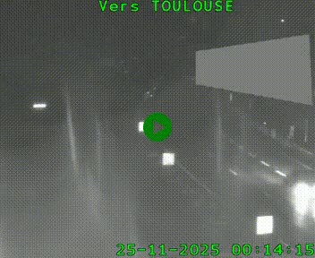 Caméra routière sur l'autoroute A20 à Noailles, en périphérie de Brive-la-Gaillarde. Vue orientée vers Toulouse