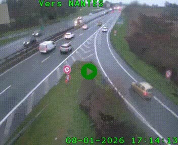 Webcam N147 au nord de Poitiers et à la jonction avec la A10