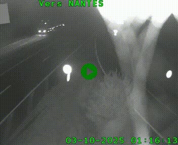 Webcam N147 au nord de Poitiers et à la jonction avec la A10