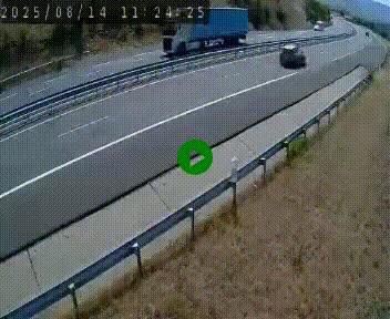 Caméra autoroutière France - A75, Engayresque, entre Millau et Séverac-le-Chateau, en direction de Montpellier