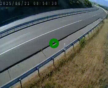 Caméra autoroutière France - A75, Engayresque, entre Millau et Séverac-le-Chateau, en direction de Montpellier
