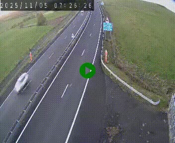 Caméra autoroute A75 à hauteur du col de la Fageole en direction de Clermont-Ferrand