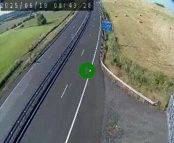 Caméra autoroute A75 à hauteur du col de la Fageole en direction de Clermont-Ferrand