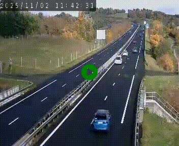 Caméra autoroutière France - A75, Coren, en direction de Montpellier