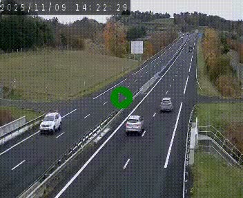 Caméra autoroutière France - A75, Coren, en direction de Montpellier