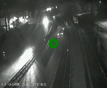 Caméra autoroute A75 à hauteur du col du rocher blanc en direction de Montpellier