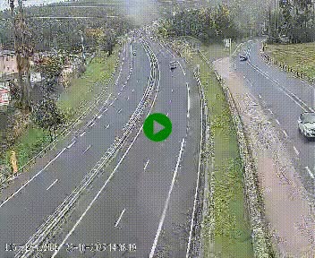 Caméra autoroute A75 à hauteur du col du rocher blanc en direction de Montpellier