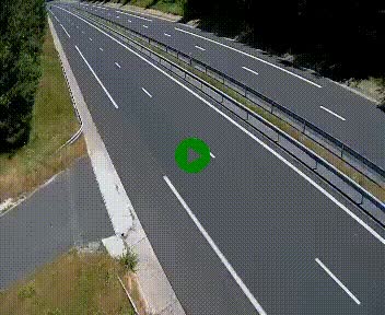 Caméra autoroute A75 à hauteur du col des Issartets en direction de Montpellier