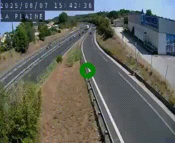 Caméra routière France - N109, Juvignac - La plaine, en direction de Clermont l'Hérault, à la sortie de Montpellier