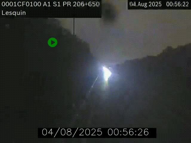 Webcam autoroute A1 à hauteur de Lesquin. Vue orientée vers Lille