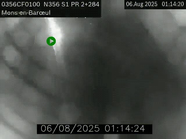 Webcam à l'entrée de Lille en direction du périphérique, à proximité de Mons-en-Baroeul sur la N356