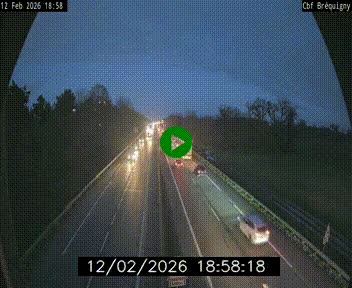Webcam sur le périphérique de Rennes (N136) à hauteur du quartier Bréquigny, au sud de la ville