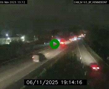 Webcam sur la N165 à hauteur de Hennebont, au nord de Lorient