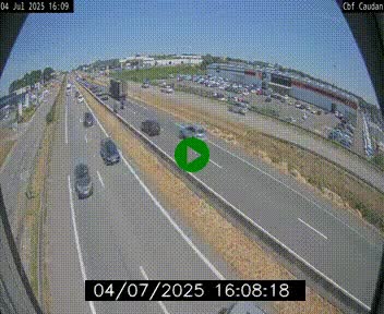 Webcam sur la N165 à hauteur de Caudan, dans le Morbihan.